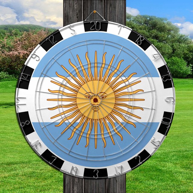 Cible De Fléchettes Argentine Dartboard & Argentino Drapeau / jeu (Créateur téléchargé)