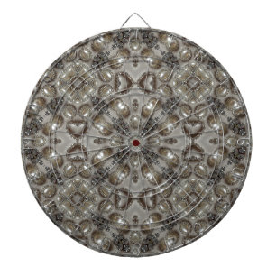 Cible De Fléchettes Art Déco Glamour Vintage Mode Gris Beige Art
