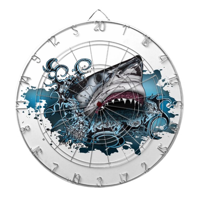 Cible De Fléchettes Attaque de requins (Devant)