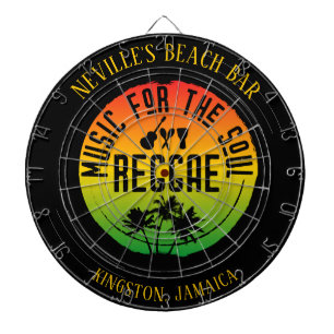 Cible De Fléchettes Bar sportif disque vinyle musique reggae