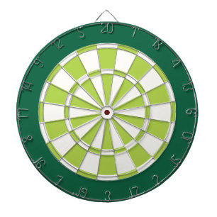 Cible de flechettes : Blanc, chaux, et vert