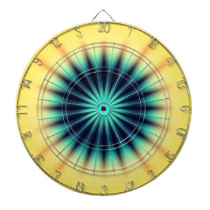 Cible De Fléchettes Bleu jaune radiant