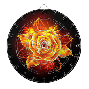 Cible De Fléchettes Blooming Fire Rose