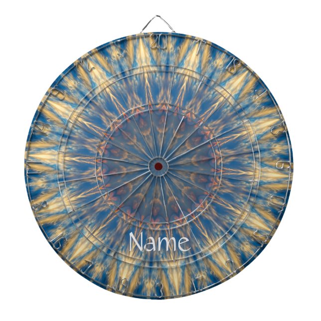 Cible De Fléchettes Blue Chakra Kaleidoscope Thunder_Cove (Devant)