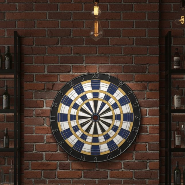 Cible De Fléchettes Blue Gold Professional Dartboard Wall Art (Créateur téléchargé)