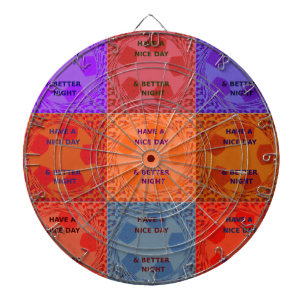 Cible De Fléchettes Bonne journée et meilleur Night Pop Art Imprimer