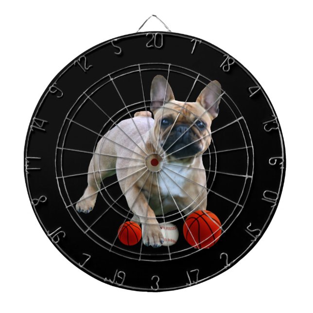 Cible De Fléchettes Bouledogue Français saut de Bouledogue Français (Devant)