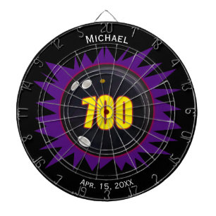 Cible De Fléchettes Bowling's 700 Series, Personnalisez avec nom et da