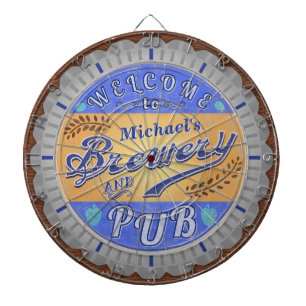 Cible De Fléchettes Brasserie Pub Personnalisé Bière Bouteille Casqu