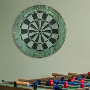 Cible De Fléchettes Bronze Patiné Verdigris