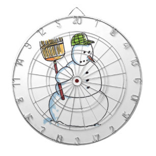 Cible De Fléchettes Broom Snowman dartboard