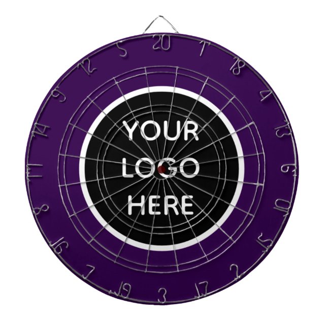 Cible De Fléchettes Business Logo Purple Company Promotional Modern (Devant)