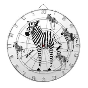 Cible De Fléchettes Cadeaux Zebra Lovers