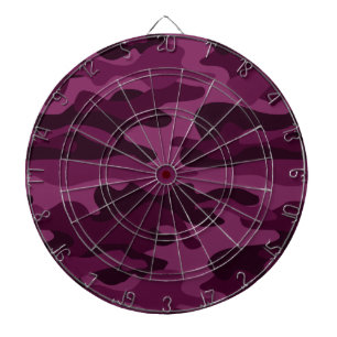 Cible De Fléchettes Camo de couleur violette tyrienne