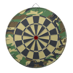Cible De Fléchettes Camouflage Camo Woodland