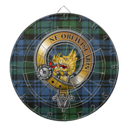 Cible De Fléchettes Campbell Tartan & Badge