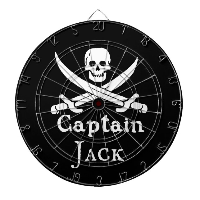 Cible De Fléchettes Capitaine pirate personnalisée (Devant)