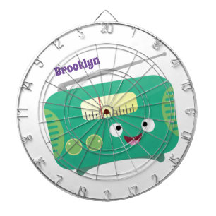 Cible De Fléchettes Caricature de radio rétro amusante