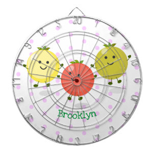 Cible De Fléchettes Caricature de tomates cerises mûres