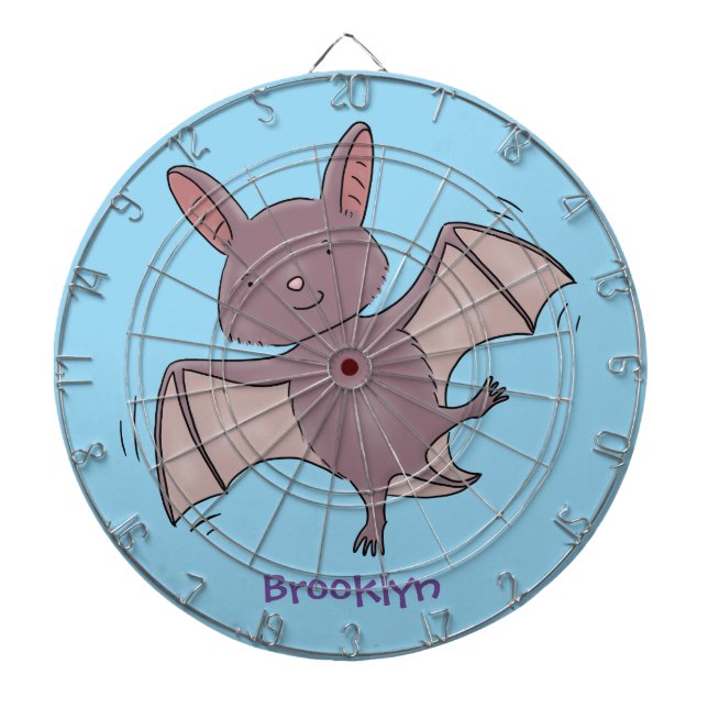 Cible De Fléchettes Caricature de vol de chauve-souris (Devant)
