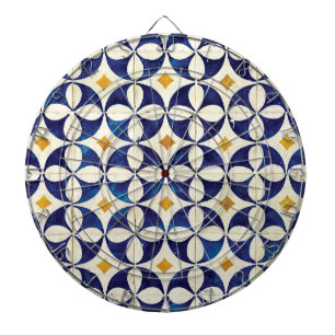Cible De Fléchettes Carreaux portugais - Azulejo Motif Design