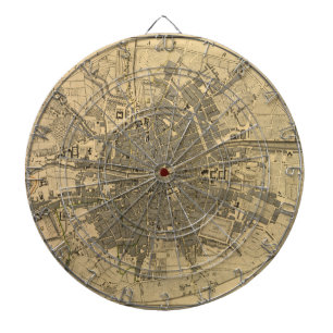 Cible De Fléchettes Carte de l'Irlande de Dublin 1797
