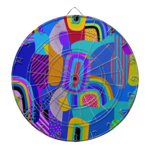 Cible De Fléchettes Carte Paysage Maximaliste Africain