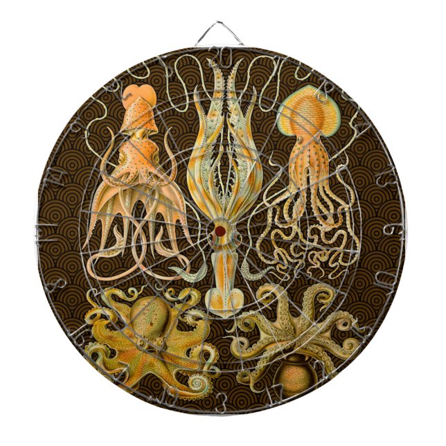 Cible De Fléchettes Cephalopod poulpe calmar Nature marine (Devant)