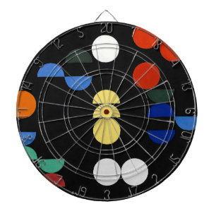 Cible De Fléchettes Cercles et demi-cycles   Sophie Taeuber-Arp  