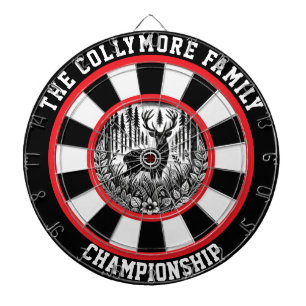 Cible De Fléchettes Cerf dans les fossés forestiers