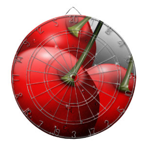 Cible De Fléchettes Cerises avec gouttes de ragoût