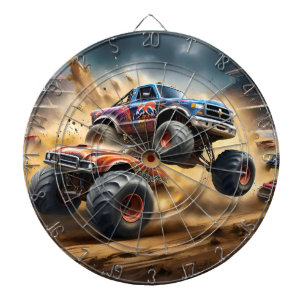 Cible De Fléchettes Chaos on Wheels : Monster Truck Smash Derby,