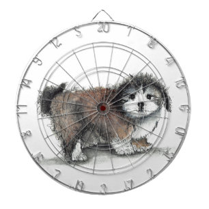 Cible De Fléchettes Chien chiot Shihtzu, animal de compagnie