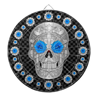 Cible De Fléchettes Chrome Calavera (Rose Bleue)