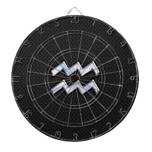 Cible De Fléchettes Chrome moderne comme Aquarius Zodiac Connexion Sna