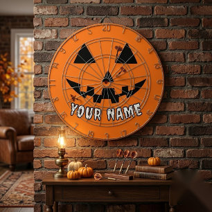 Cible De Fléchettes Citrouille orange personnalisée Halloween Votre no