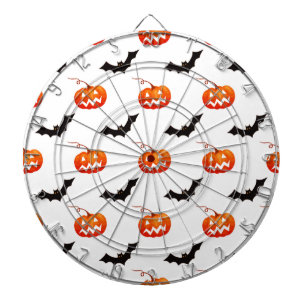 Cible De Fléchettes Citrouilles et chauves-souris d'Halloween, des fri