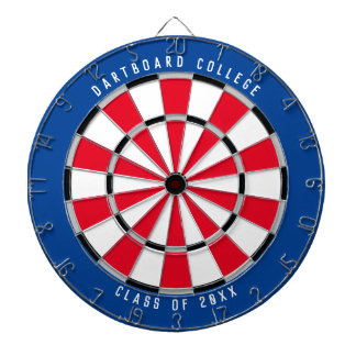 Cible De Fléchettes Classe universitaire personnalisée de 20XX | Bleu/