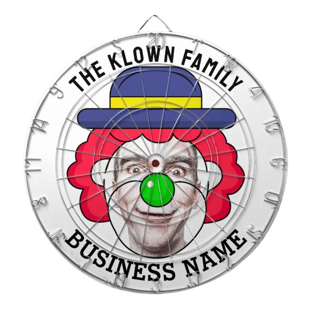 Cible De Fléchettes Classic Dartboard with custom text and photo (Devant)