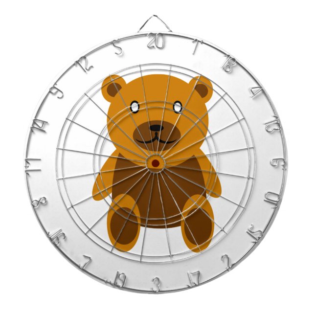Cible De Fléchettes Clipart Brown d'ours de nounours (Devant)
