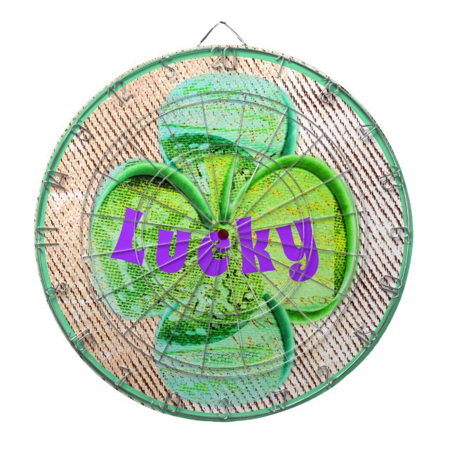 Cible De Fléchettes Clou vert Lucky (Devant)