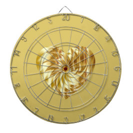 Cible De Fléchettes Coeur d'or (forme d'or de l'amour)
