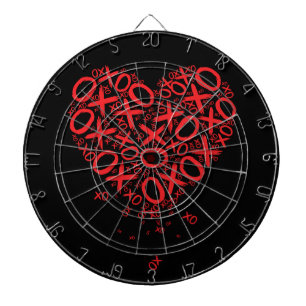 Cible De Fléchettes Coeur XOXO