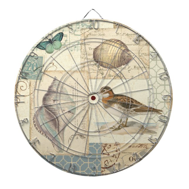 Cible De Fléchettes Collage de coquillage (Devant)