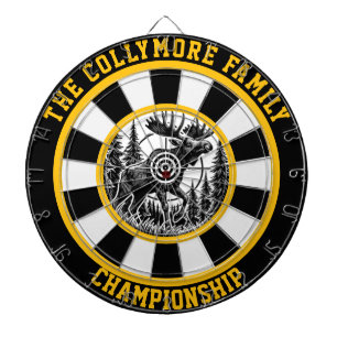 Cible De Fléchettes Conception circulaire de bulle d'orignal