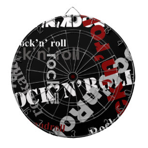 Cible De Fléchettes conception de typographie rock & roll