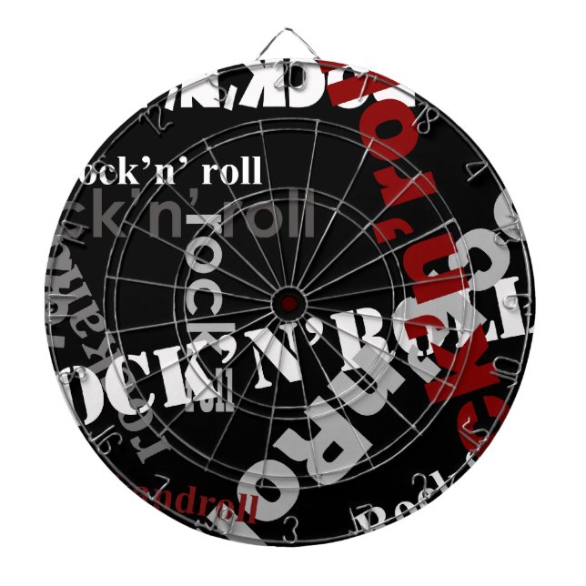 Cible De Fléchettes conception de typographie rock & roll (Devant)