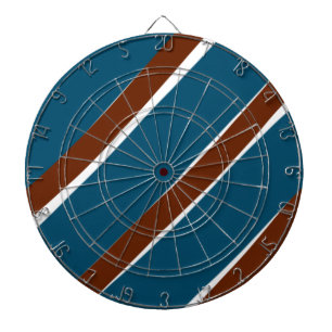 Cible De Fléchettes Couleurs bleu violet courbes ondulé design motif o