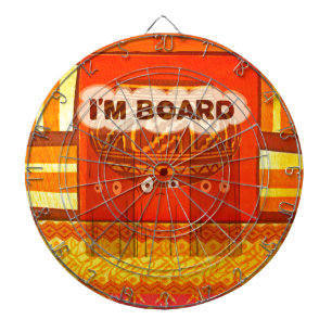 Cible De Fléchettes Couleurs traditionnelles d'Afrique rouge dorée Imp