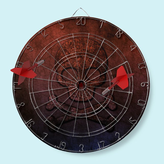 Cible De Fléchettes Crâne et os croisés (Créateur téléchargé)